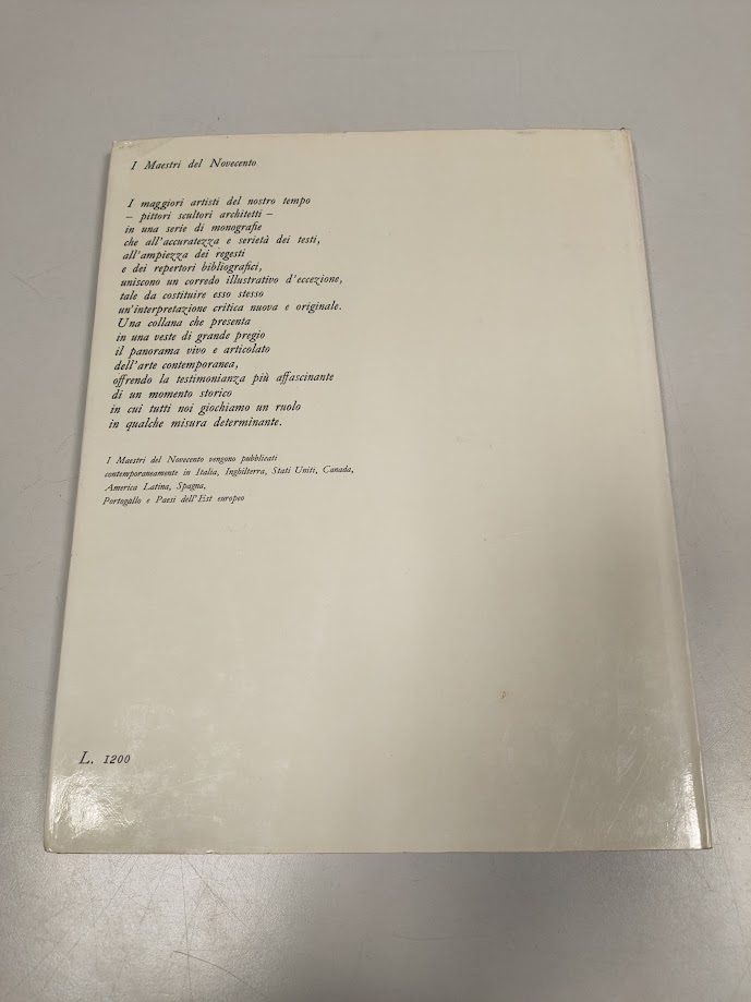 Libro Jackson Pollock I Maestri del Novecento 1969