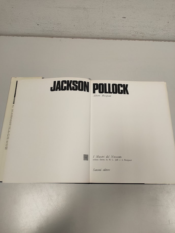 Libro Jackson Pollock I Maestri del Novecento 1969