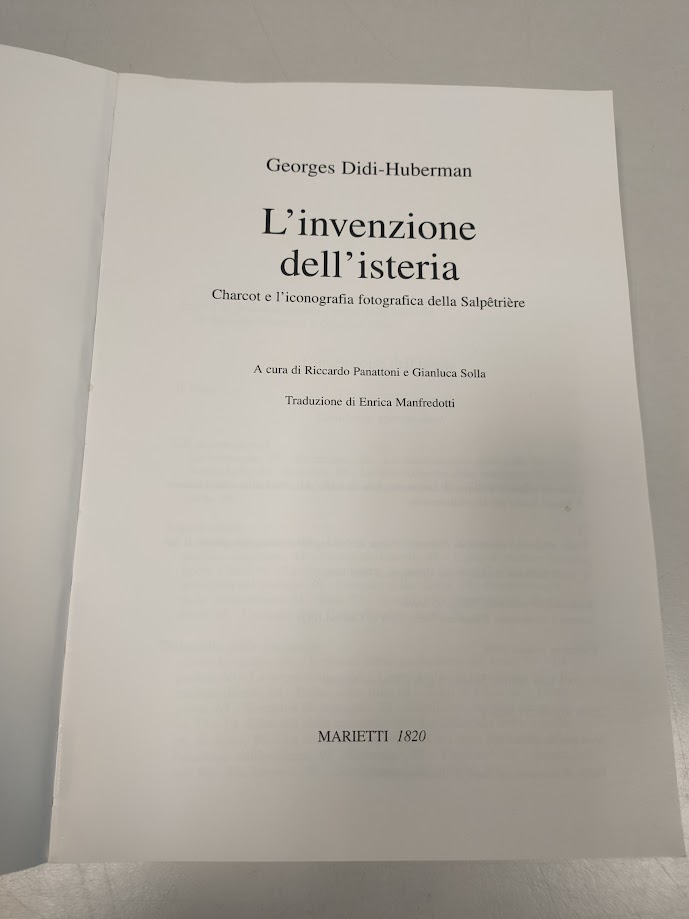 Libro L'Invenzione Dell'Isteria Georges Didi - Huberman 2008