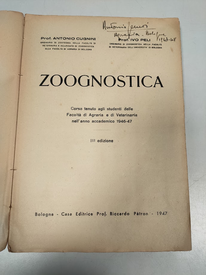 Libro Zoognostica 1947