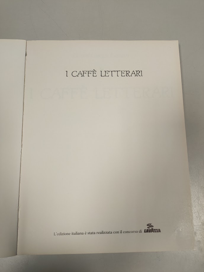 Libro i Caffè Letterari Gérard - Georges Lemaire 1988