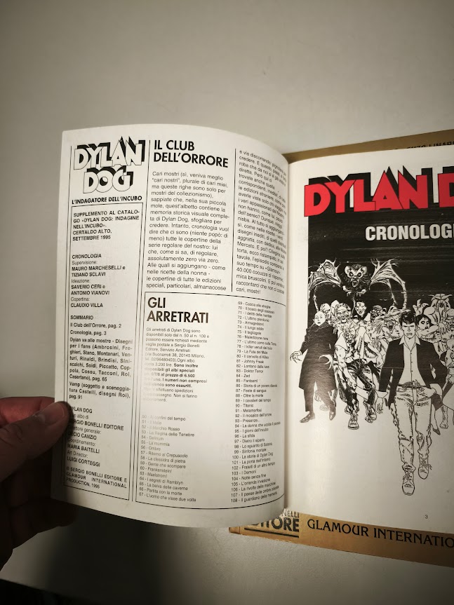 Libro Dylan Dog Indagine nell' incubo + cronologia