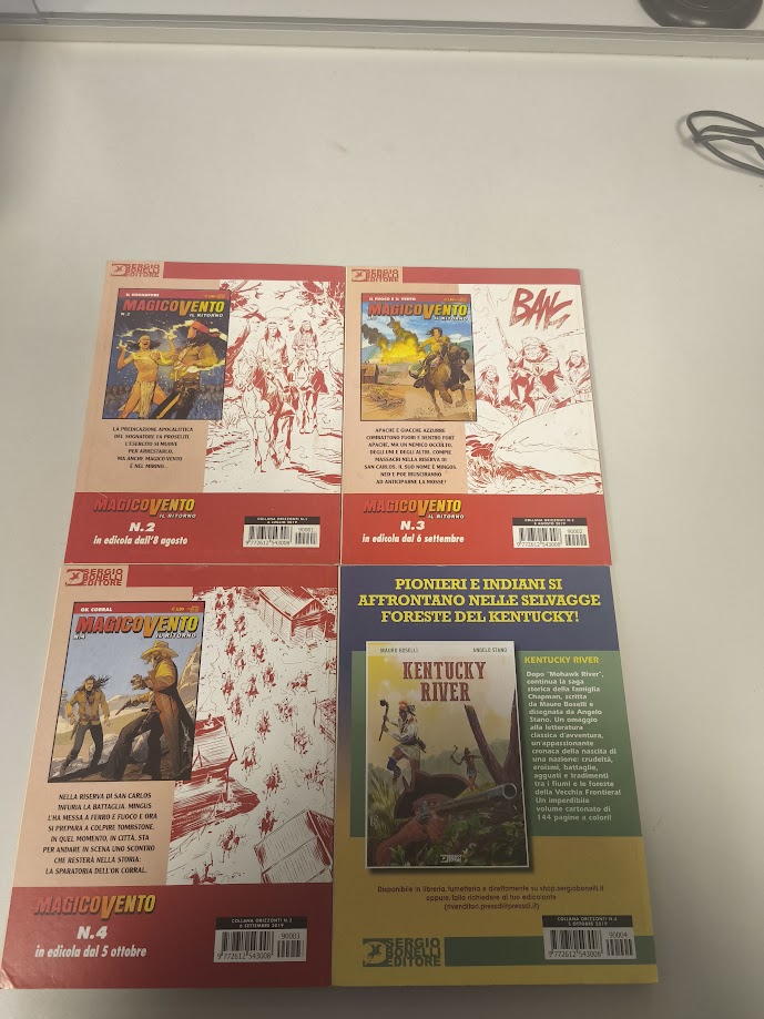 Fumetti Magico Vento il ritorno serie completa 1-4 Bonelli editore