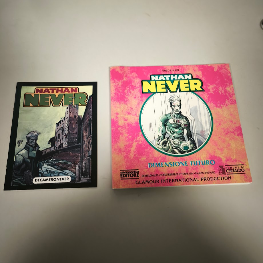 Fumetto Enzo Linari Nathan Never dimensione futuro + Decameronever Bonelli editore