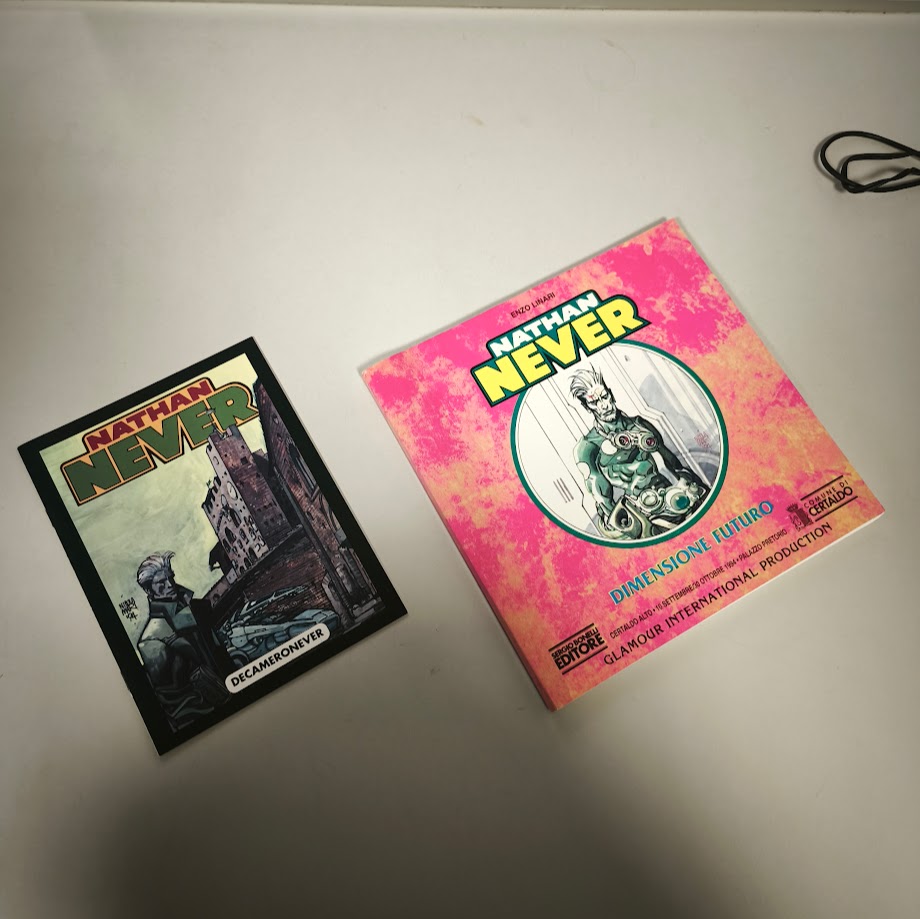 Fumetto Enzo Linari Nathan Never dimensione futuro + Decameronever Bonelli editore