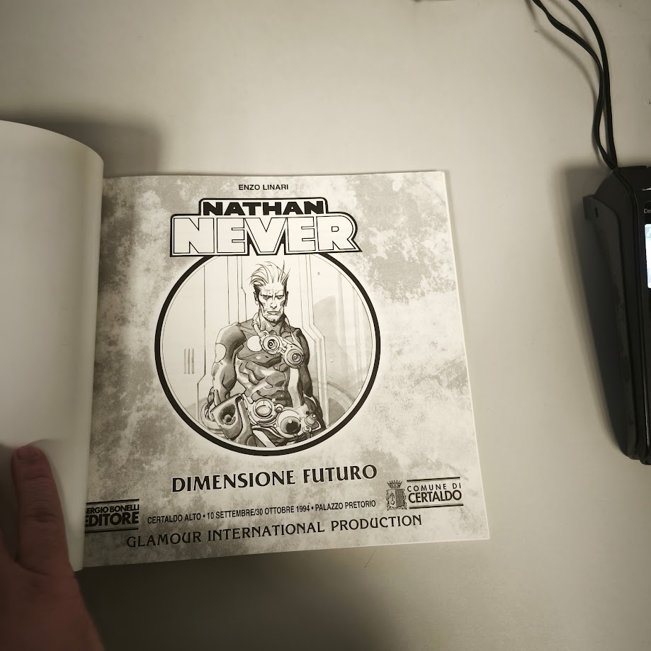 Fumetto Enzo Linari Nathan Never dimensione futuro + Decameronever Bonelli editore