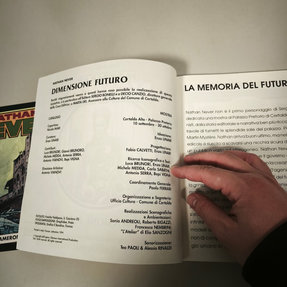 Fumetto Enzo Linari Nathan Never dimensione futuro + Decameronever Bonelli editore