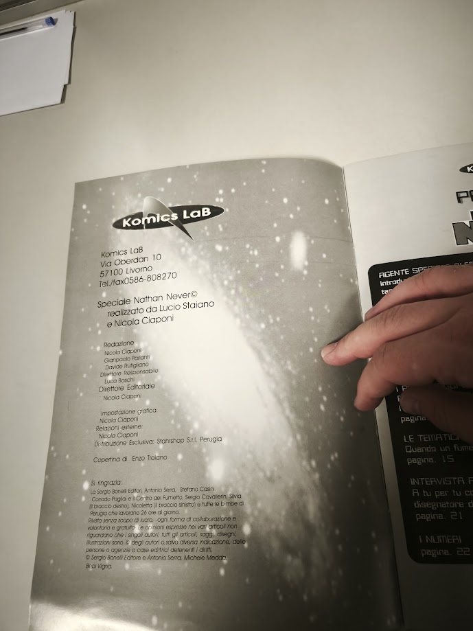 Fumetto Nathan Never speciale Komics Lab