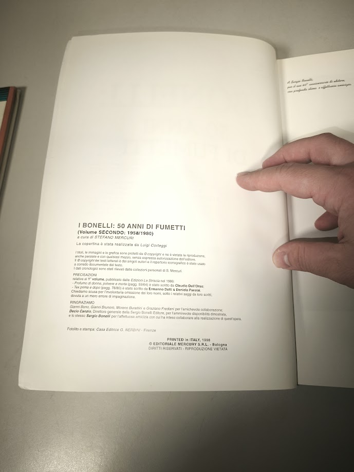 Libro I Bonelli 50 anni di fumetti volume secondo