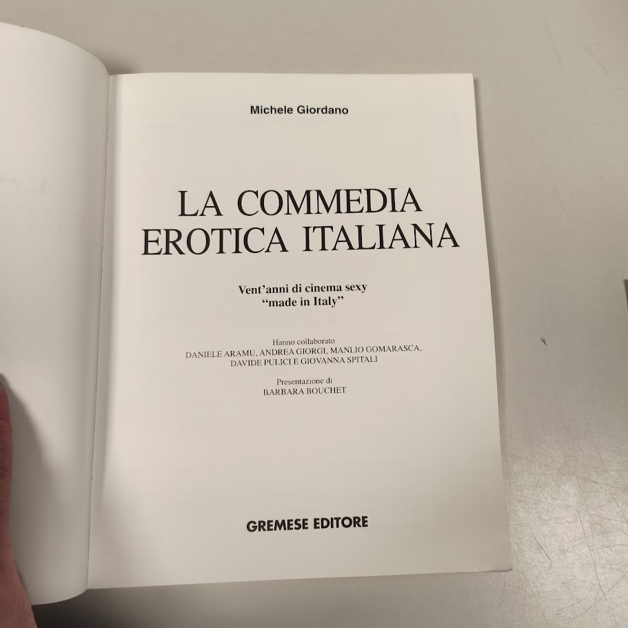 Libro Michele Giordano La commedia erotica