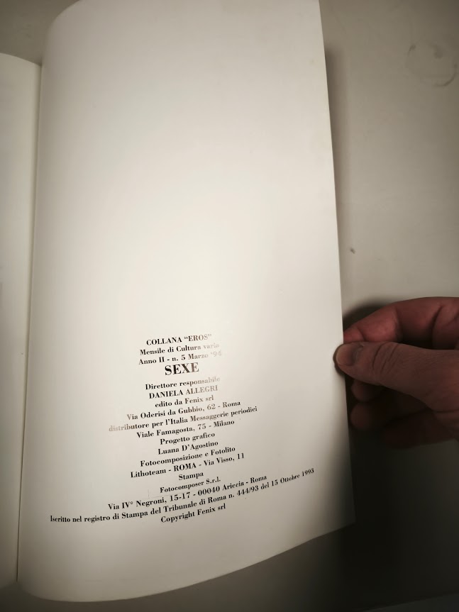 Libro Giuseppe Ciampella Sexe