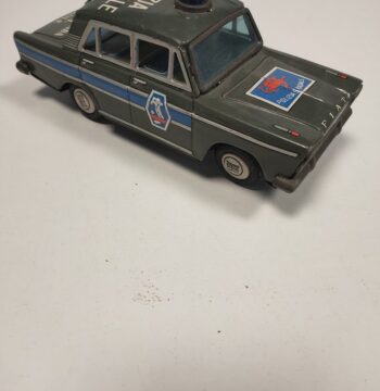 Modellino in Latta Polizia Stradale Fiat 2300 Vintage Anni '60 Scala 1:48