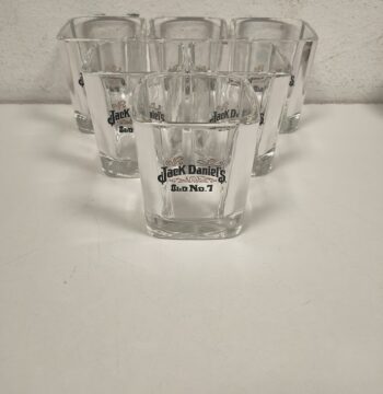 Set di 6 Bicchieri da Whisky Jack Daniel's in vetro Spesso