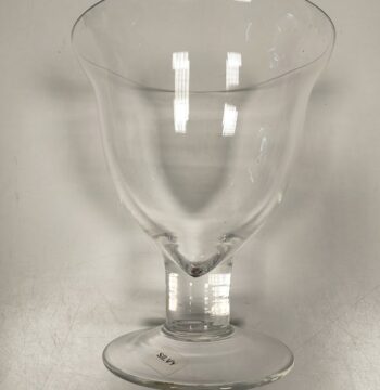 Vaso Ornamentale in Cristallo Lavorato a Mano in Svezia Vintage Anni '70