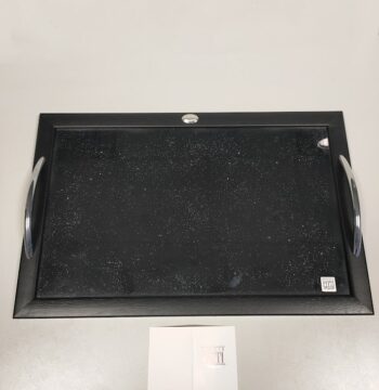 Vassoio a Forma Rettangolare Prodotto da "Studio Pitti Argenti" Vintage Anni '90