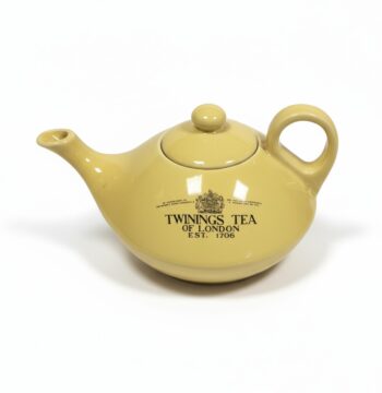 Teiera in Ceramica Color Senape "Twinings Tea of London"