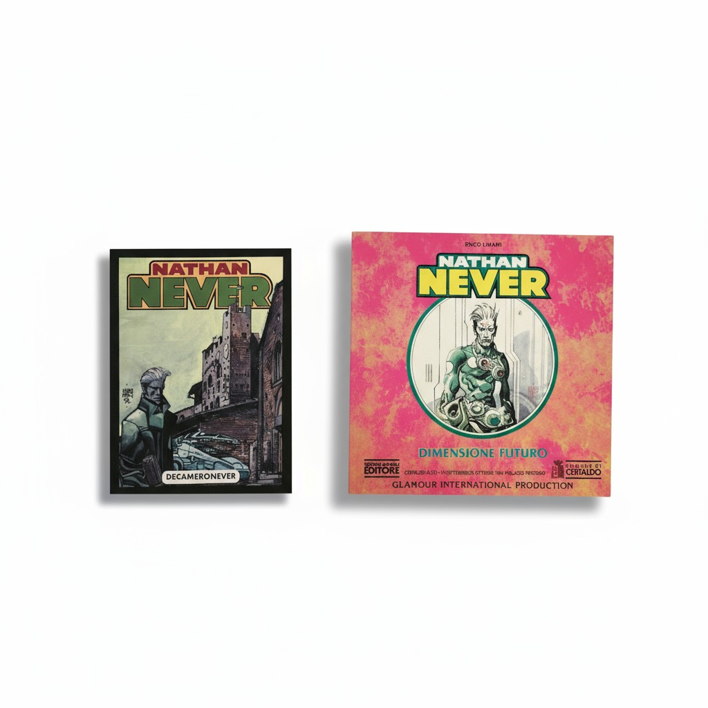 Fumetto Enzo Linari Nathan Never dimensione futuro + Decameronever Bonelli editore