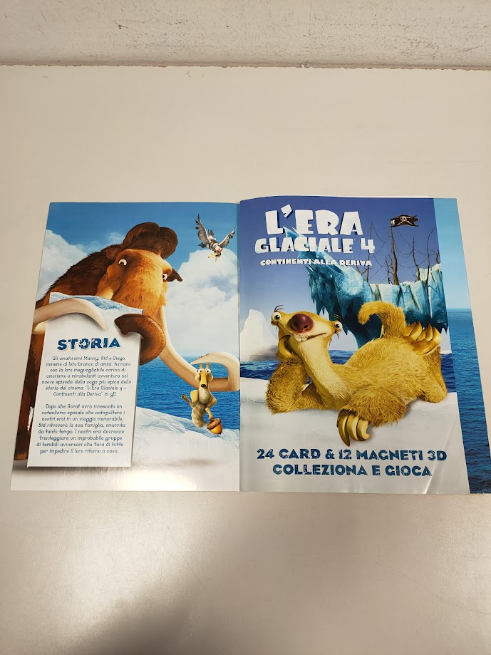 Album "L'Era Glaciale 4" "Continenti alla Deriva" + 3 Card 2012