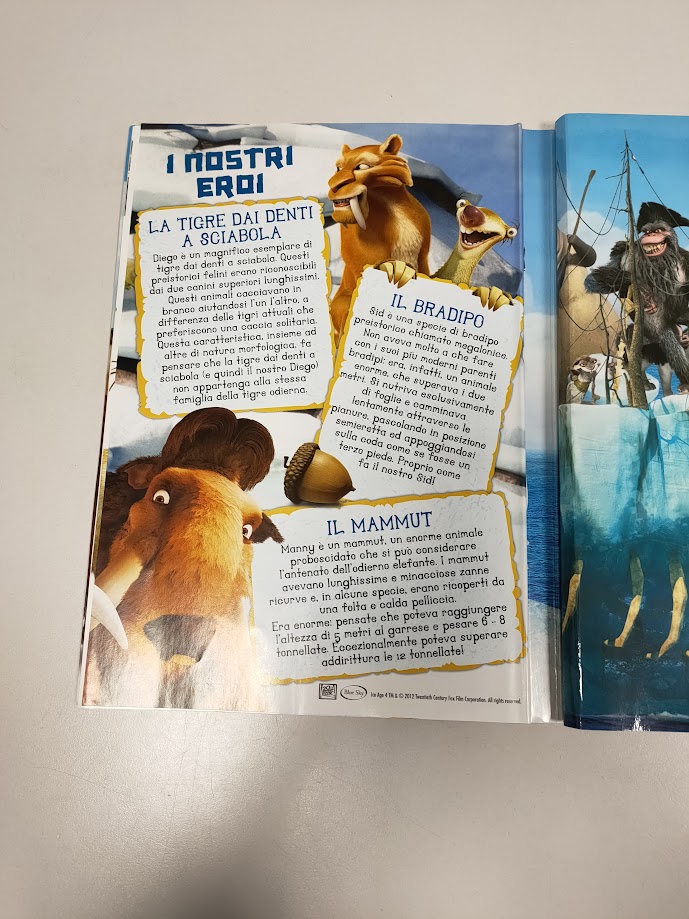 Album "L'Era Glaciale 4" "Continenti alla Deriva" + 3 Card 2012