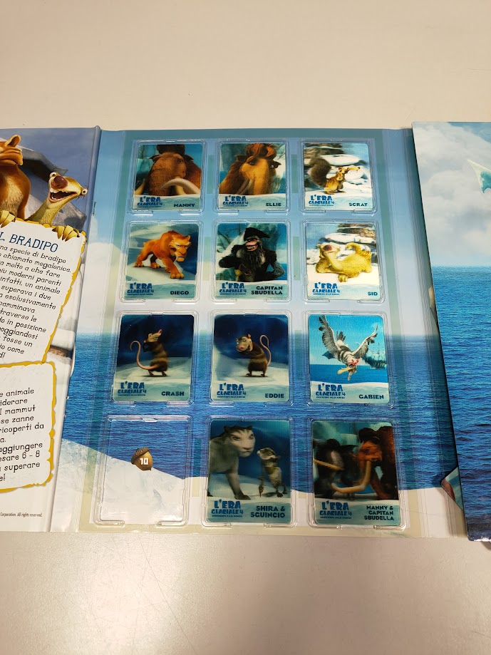 Album "L'Era Glaciale 4" "Continenti alla Deriva" + 3 Card 2012