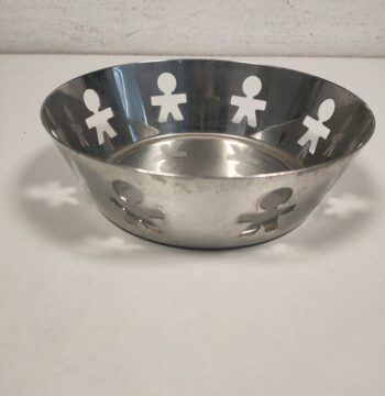 Cestino Girotondo  "Alessi" in Acciaio Inox 18/10