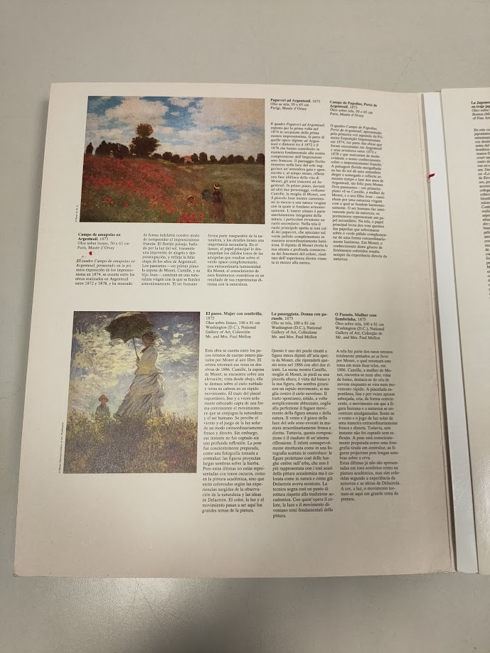 Libretto con 6 poster Monet Taschen Posterbook 1996