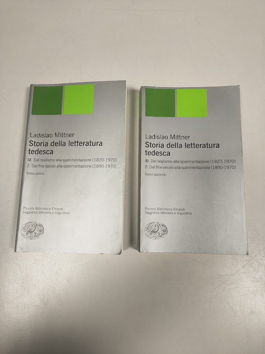 Libri 2 Volumi Storia della Letteratura Tedesca 2002