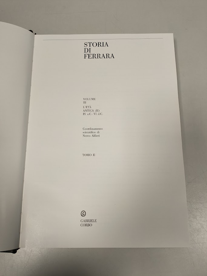 Libri 2 Volumi Storia di Ferrara Volume III Tomo 1 e 2 1989
