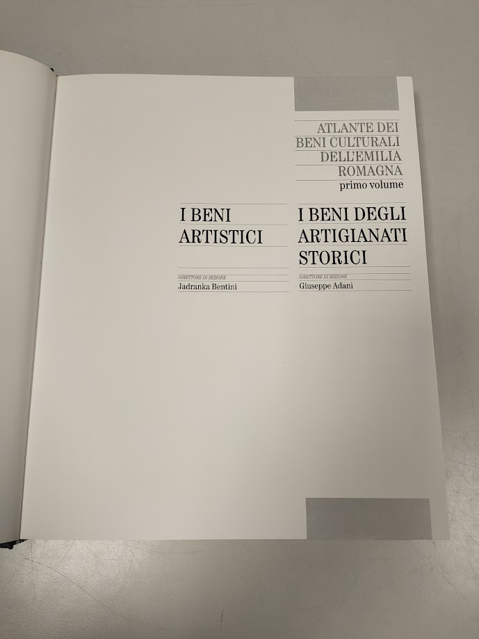 Libro Atlante dei Beni Culturale Dell'Emilia Romagna 1993