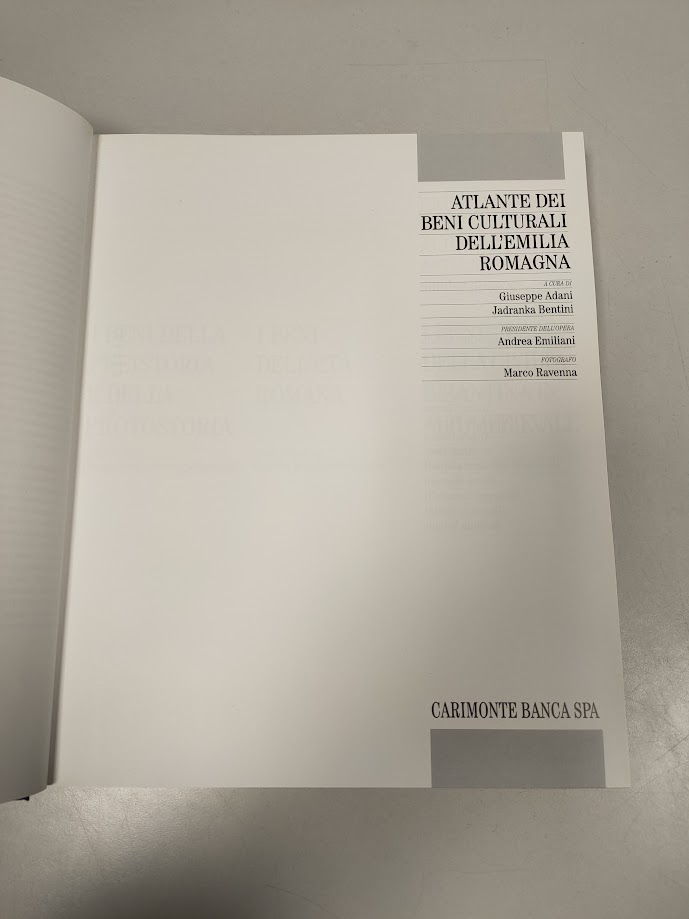 Libro Atlante dei Beni Culturale Dell'Emilia Romagna 1994