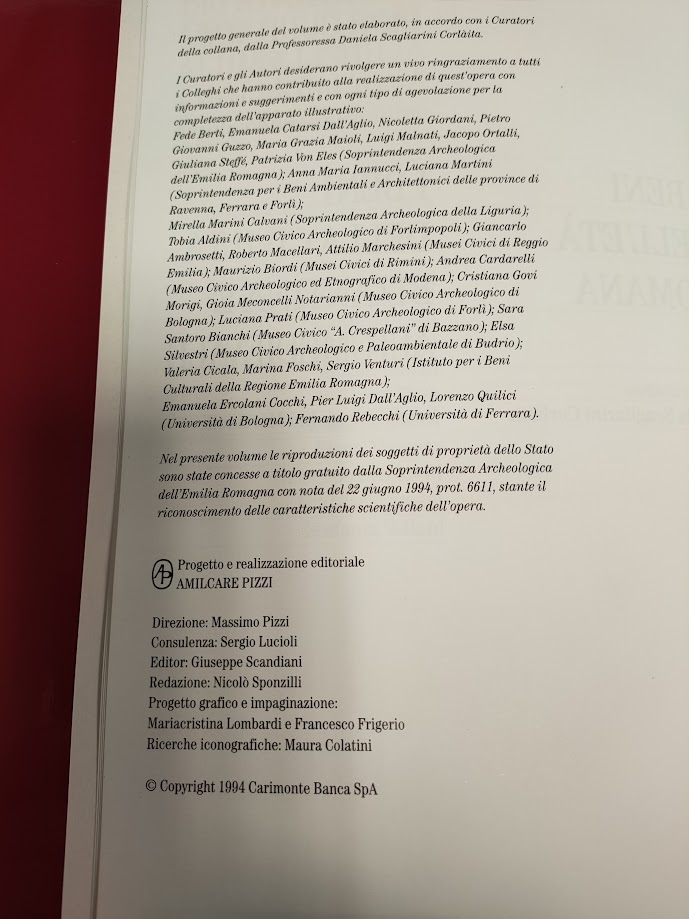 Libro Atlante dei Beni Culturale Dell'Emilia Romagna 1994