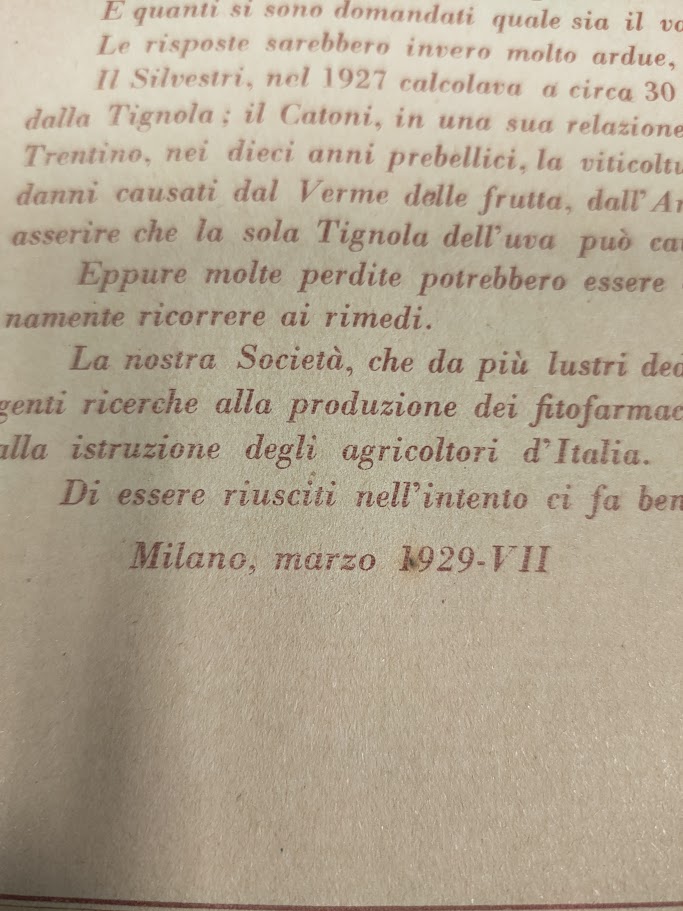 Libro Crittogame e Insetti Dannosi alle Piante Agrarie 1929