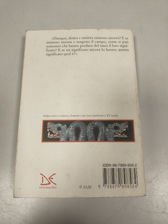 Libro Destra e Sinistra Ragioni e Significati di una Distinzione Politica 2004