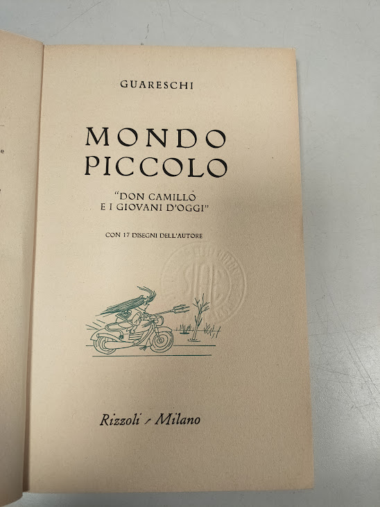 Libro Don Camillo e i Giovani D'Oggi Guareschi 1969