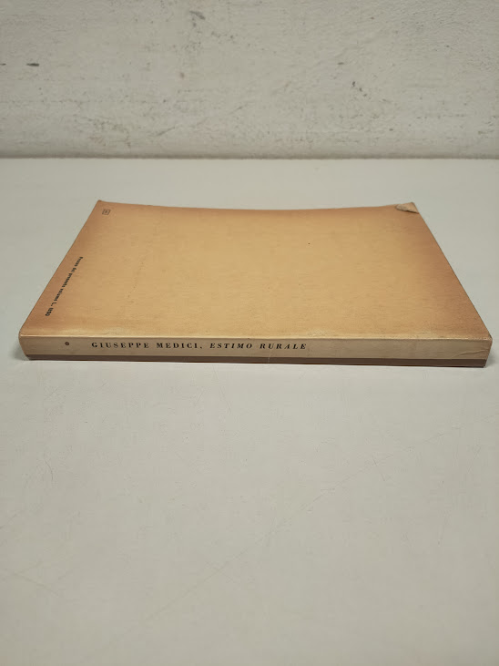 Libro Estimo Rurale Giuseppe Medici 1965