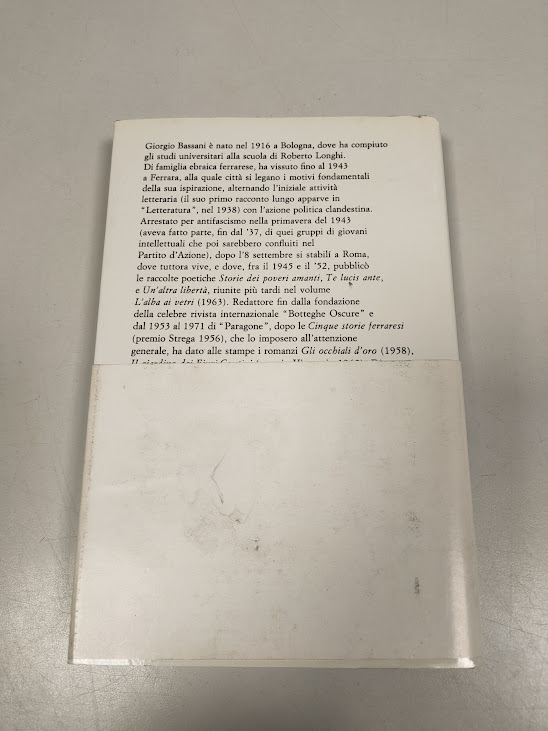 Libro Giorgio Bassani Il Romanzo di Ferrara - II° 1987