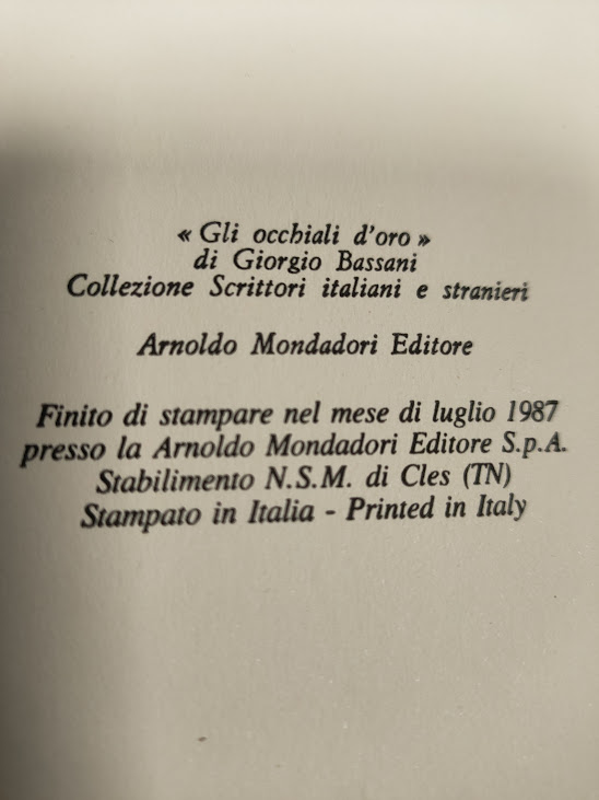 Libro Giorgio Bassani Il Romanzo di Ferrara - II° 1987