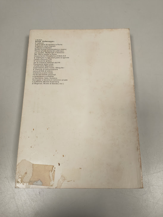 Libro Graphic Design Hohenegger/Estetica & Funzione/Tecnica & Progettazione 1983