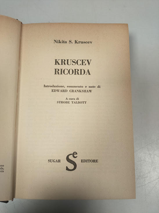 Libro Kruscev Ricorda Nikita S. Kruscev 1970
