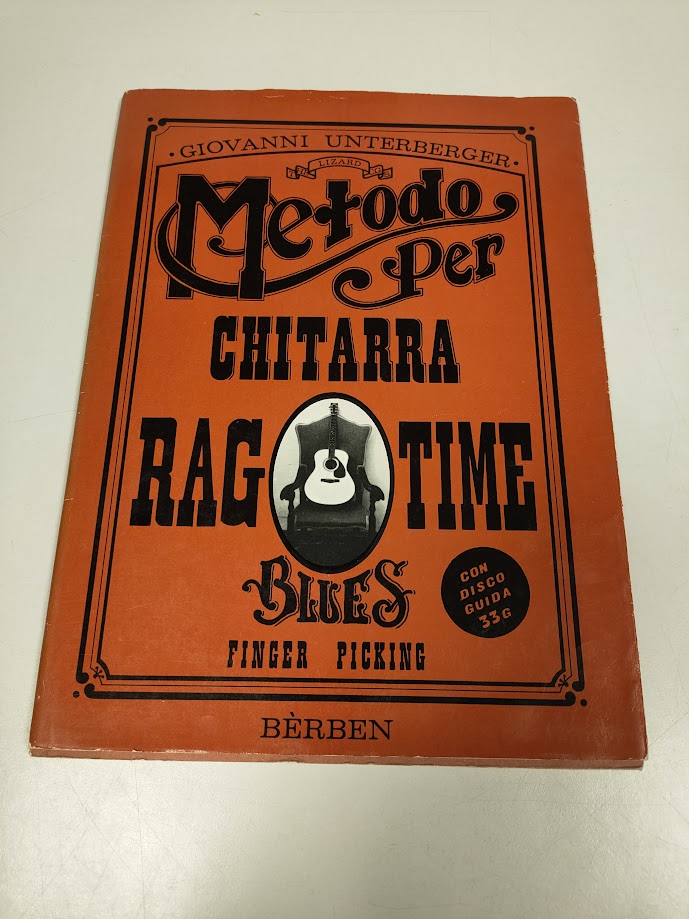 Libro Metodo per Chitarra Rag Time Blues 1980