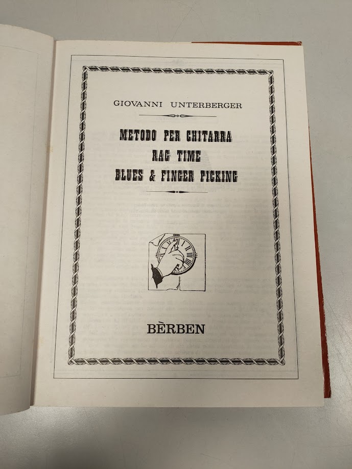 Libro Metodo per Chitarra Rag Time Blues 1980