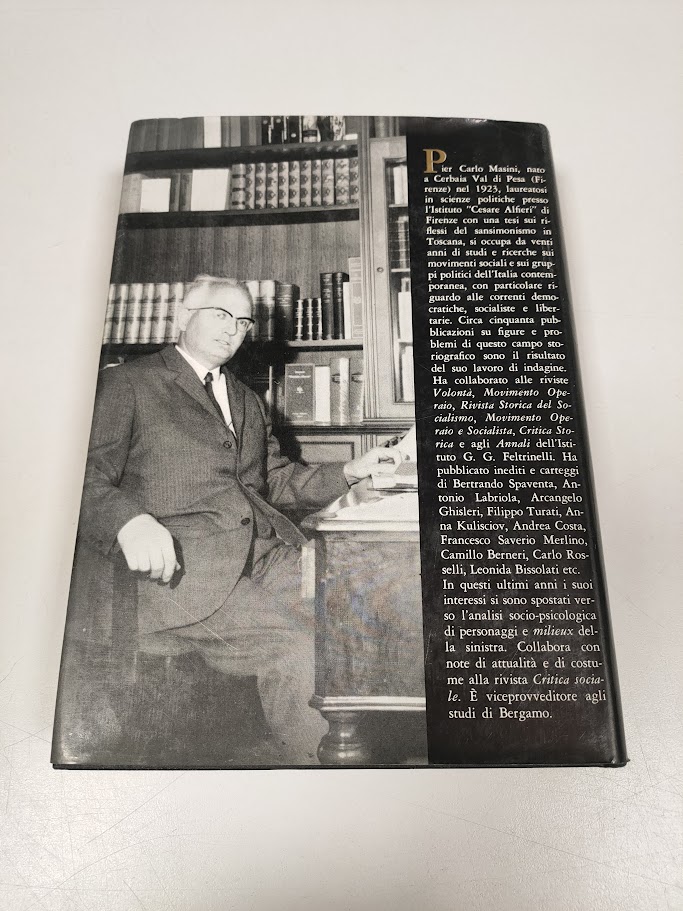 Libro Storia degli Anarchici Italiani da Bakunin a Malatesta 1969