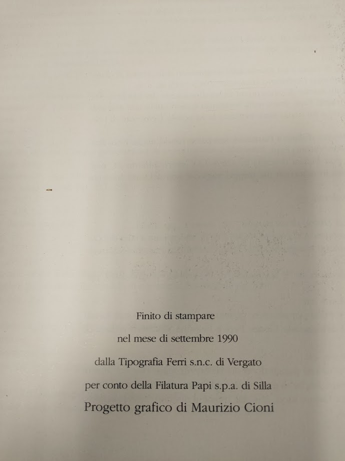 Libro Un Filo Lungo Cent'Anni. Vicende Storiche della Filanda Papi 1890-1990 1990