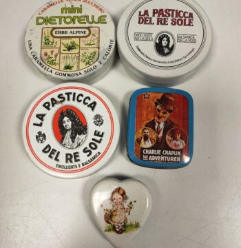 Lotto 5 Scatole di Latta Vuote di Caramelle Miste Anni 70/80/90