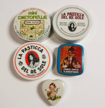 Lotto 5 Scatole di Latta Vuote di Caramelle Miste Anni 70/80/90