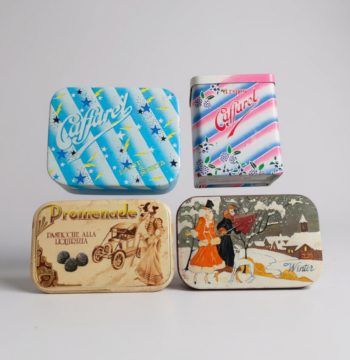 Lotto 4 scatole di Latta Vuote di Caramelle Miste Anni 70/80/90