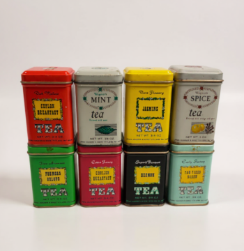 Lotto 6 Scatole di Latta di Tea Vintage Antecendenti al 2000