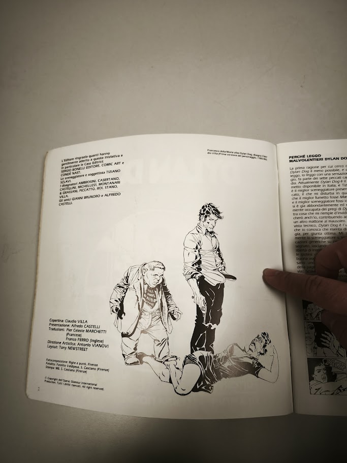 Libro Dylan Dog Glamour international production