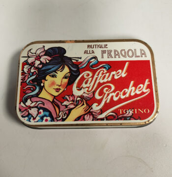 Scatola di Latta Pastiglie alla Fragola Caffarel Prochet Torino Vintage Anni '80
