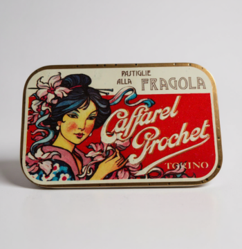 Scatola di Latta Pastiglie alla Fragola Caffarel Prochet Torino Vintage Anni '80
